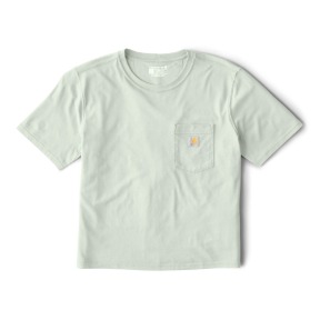 CARHARTT WOMEN'S TENCEL FIBER LOOSE FIT SHORT SLEEVE T-SHIRT- SMOKED TEAL