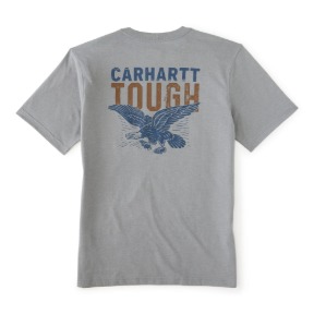 CARHARTT IRVINE RELAXED EAGLE T-SHIRT- WEATHERED ASH HEATHER