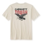 CARHARTT IRVINE RELAXED EAGLE T-SHIRT- OAT MILK