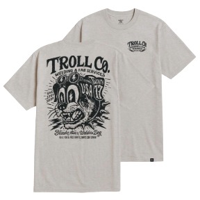 Troll Men's Welders Dog USA T-Shirt Sand