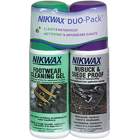 NIKWAX NUBUCK & SUEDE FOOTWEAR CLEAN/WATERPROOF DUO-PACK