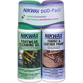 NIKWAX FABRIC AND LEATHER FOOTWEAR CLEAN/WATERPROOF DUO-PACK