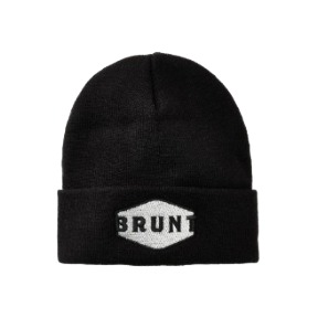 Brunt Cuffed Beanie Black And Silver