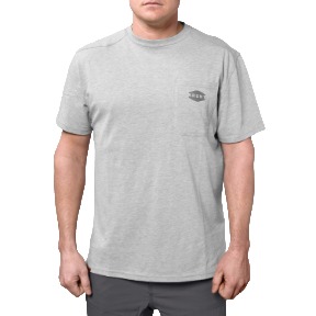 Brunt The Martin Pocket Tee Light Heather Grey