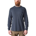 Brunt The Martin Long Sleeve Pocket Tee Navy Blue