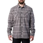 The BRUNT Flannel Shirt LIght Grey Plaid