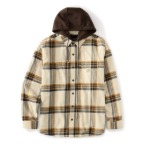 CARHARTT HAMILTON PLAID SHIRT JAC- COBBLESTONE