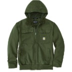 CARHARTT FULL SWING LOOSE FIT WASHED DUCK INSULATED JACKET- MOSS