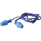 1 PAIR BLUE CORDED EARPLUG WITH BLUE/YELLOW CORD