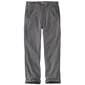 RUGGED FLEX RIGBY DUNGAREE KNIT LINED PANT - GRAVEL