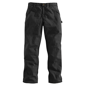 WASHED DUCK WORK PANT - BLACK