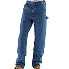 ORIGINAL-FIT WASHED LOGGER DOUBLE-FRONT WORK JEAN - DARKSTONE
