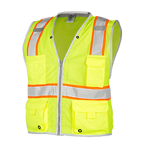 ML KISHIGO HEAVY DUTY VEST  LIME