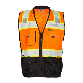 ML KISHIGO SURVEYORS VEST  ORANGE