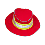 ML KISHIGO ENHANCED VISIBILITY FULL BRIM SAFARI HAT- RED/LIME