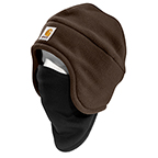 CARHARTT FLEECE 2-IN-1 HEADWEAR - DARK BROWN