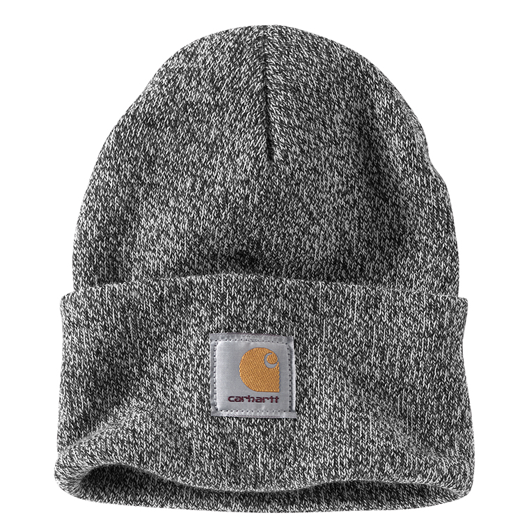 WORK 'n MORE - CARHARTT KNIT CUFFED BEANIE - BLACK/WHITE