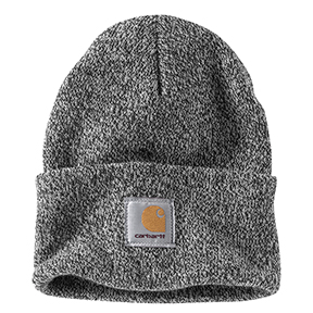 CARHARTT KNIT CUFFED BEANIE - BLACK/WHITE