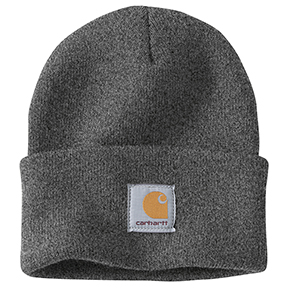 CARHARTT KNIT CUFFED BEANIE - COAL HEATHER