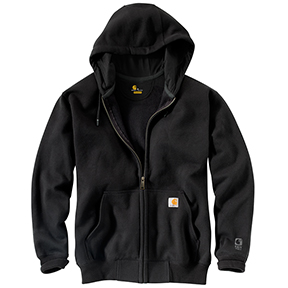 CARHARTT RAIN DEFENDER HEAVYWEIGHT FULL-ZIP SWEATSHIRT - BLACK