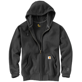 CARHARTT RAIN DEFENDER HEAVYWEIGHT FULL-ZIP SWEATSHIRT - CARBON HEATHER