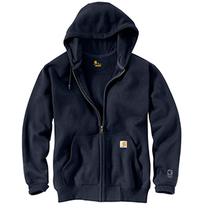 CARHARTT RAIN DEFENDER HEAVYWEIGHT FULL-ZIP SWEATSHIRT - NEW NAVY