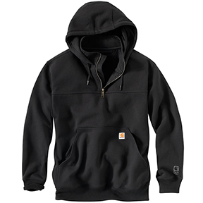 CARHARTT RAIN DEFENDER HEAVYWEIGHT QUARTER-ZIP SWEATSHIRT - BLACK