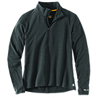 CARHARTT FORCE® DELMONT QUARTER-ZIP SHIRT - BLACK