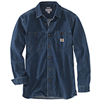 CARHARTT DENIM LONG-SLEEVE SHIRT - LEVEE