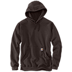 CARHARTT HOODED PULLOVER MIDWEIGHT SWEATSHIRT - DARK BROWN