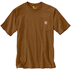 CARHARTT K87 T-SHIRT - OILED WALNUT HEATHER