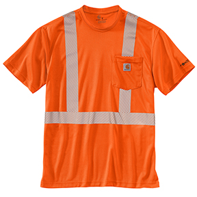 CARHARTT FORCE HIGH-VISIBILITY SHORT-SLEEVE CLASS 2 T-SHIRT - ORANGE