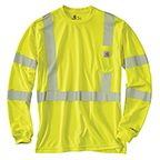 CARHARTT FORCE HIGH-VISIBILITY LONG-SLEEVE CLASS 3 T-SHIRT - LIME