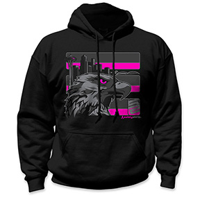 PINK SEATTLE STEALTH HOODIE - PINK/REFLECTIVE/BLACK