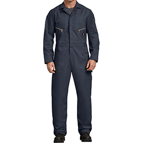 DICKIES DELUXE BLENDED LONG SLEEVE COVERALLS - DARK NAVY