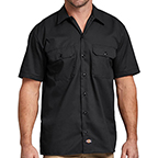 DICKIES - SHORT SLEEVE WORK SHIRT - BLACK