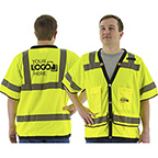 MAJESTIC HIGH VISIBILITY HEAVY DUTY MESH VEST, ANSI 3, R - YELLOW
