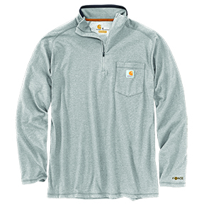 CARHARTT FORCE RELAXED FIT MIDWEIGHT LONG-SLEEVE 1/4 ZIP POCKET T-SHIRT -
