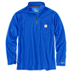 CARHARTT FORCE RELAXED FIT MIDWEIGHT LONG-SLEEVE 1/4 ZIP POCKET T-SHIRT -