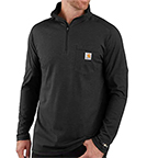 CARHARTT FORCE RELAXED FIT MIDWEIGHT LONG-SLEEVE 1/4 ZIP POCKET T-SHIRT -