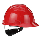 V-GARD SLOTTED CAP W/FAS-TRAC III SUSPENSION - RED