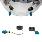 READYMAX RIPCORD RETRACTORS FOR HELMETS W/NRR 25DB SILICONE PERMAPLUGS