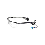 SOUNDSHIELD CLASSIC SAFETY GLASSES W/25NRR EARPLUGS - BLACK