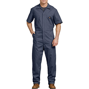 DICKIES SHORT SLEEVE COVERALLS - DARK NAVY