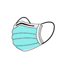 3-PLY PLEATED CONSTRUCTION & ADJUSTABLE MASK
