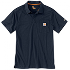 CARHARTT FORCE® COTTON DELMONT POCKET POLO - NAVY