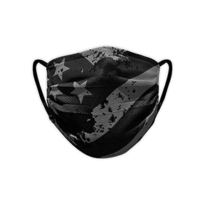 SAFETY SHIRTZ AMERICAN GRIT MASK - GARY/BLACK