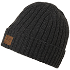 HELLY HANSEN KENSINGTON WOOL BEANIE - DARK GRAY