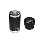 YETI RAMBLER 12 OZ BOTTLE WITH HOTSHOT CAP - BLACK