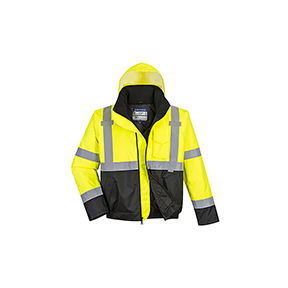 PORTWEST TWO-TONE BOMBER JACKET - YELLOW/BLACK